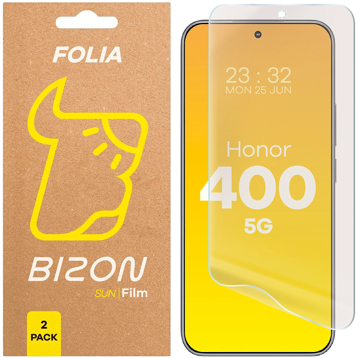 Folia matowa na ekran Bizon Film Sun Duo do Honor 400 5G, 2 sztuki